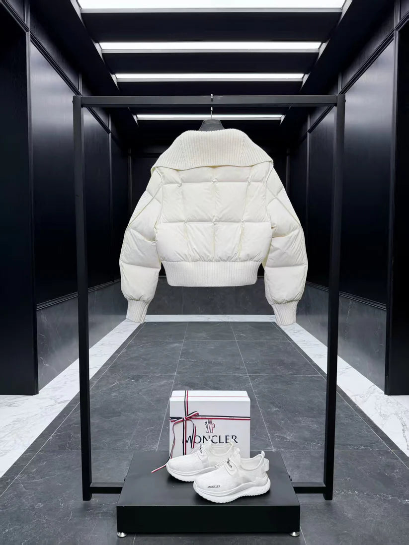MONCLER White Down Jacket