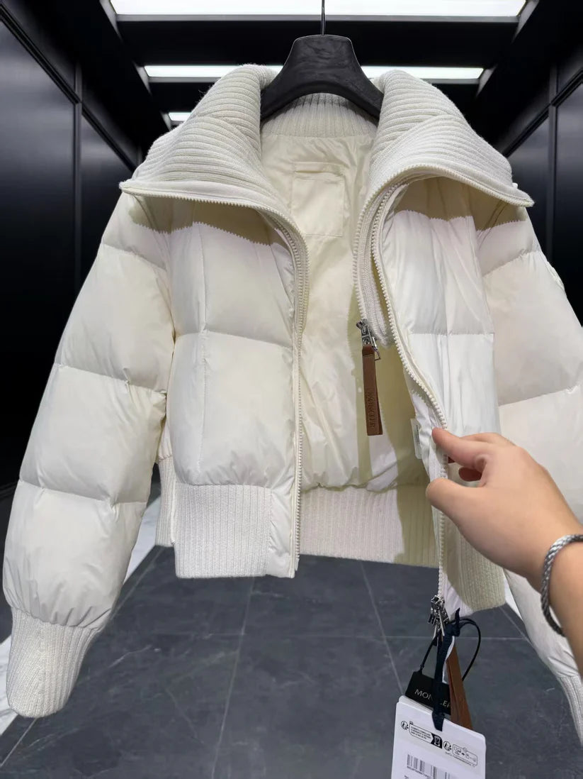 MONCLER White Down Jacket