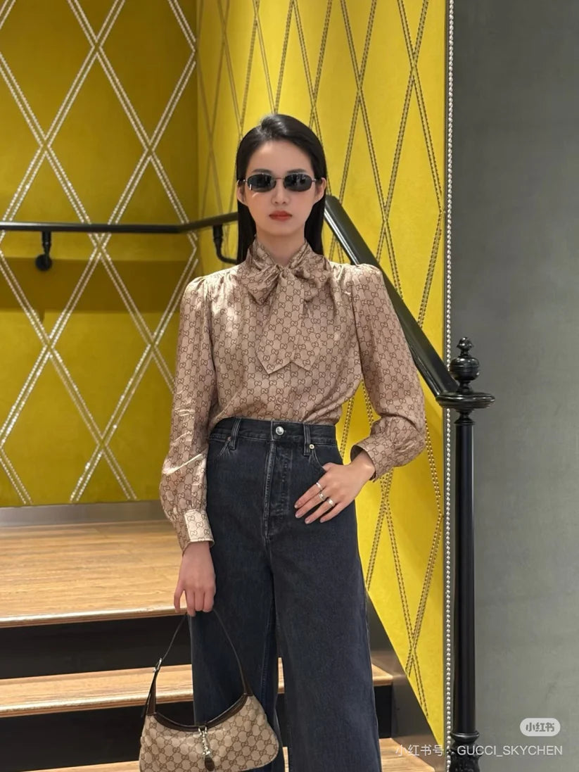 Gc 25fw new silky fabric shirt